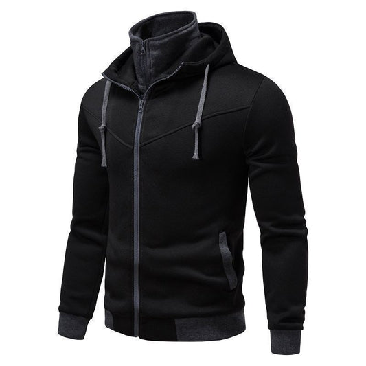 Sports Leisure Color-block Hooded Jacket