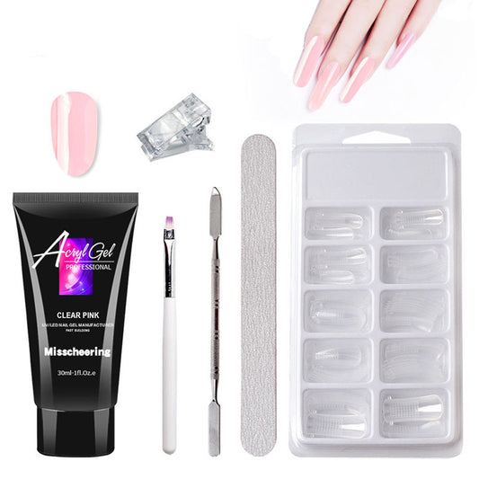 Painless Extension Gel Nail Art Without Paper Holder Quick Model Painless Crystal Gel Set - SD & CO.