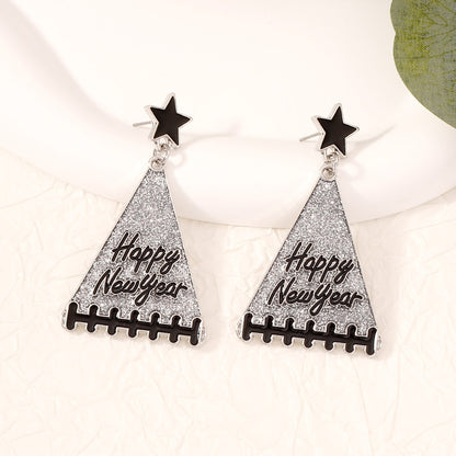 New Year Tree Girl Gift Earrings