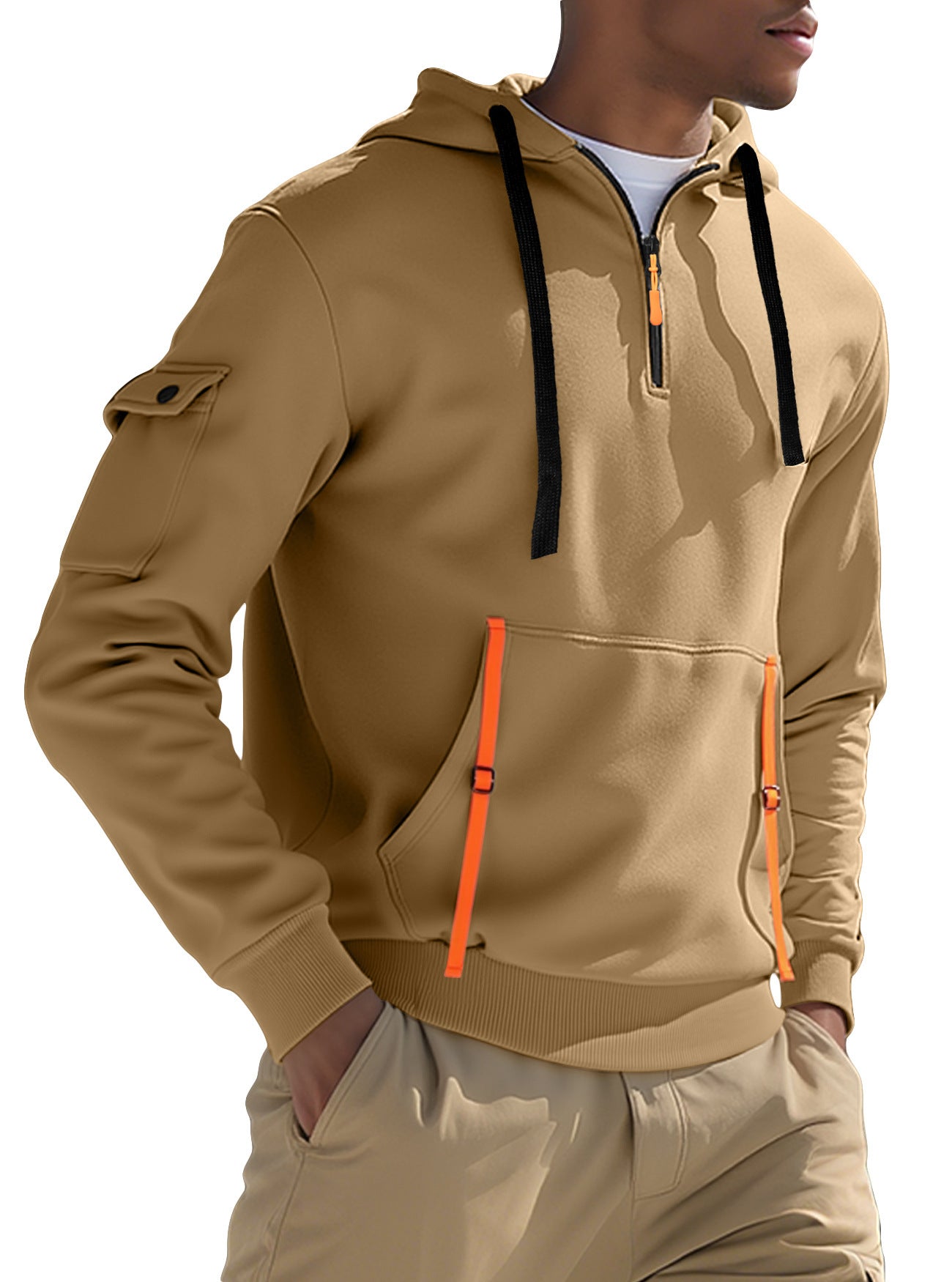 Men's Fleece-lined Casual Sweatshirt Fashion Hoodie - SD & CO.