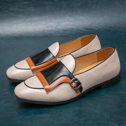 Personality Trendy Men's One Pedal Loafer Leather Shoes