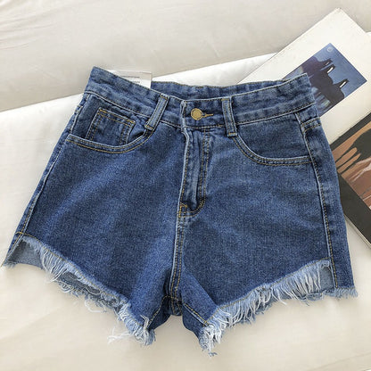 New Loose All-matching Denim Shorts Women