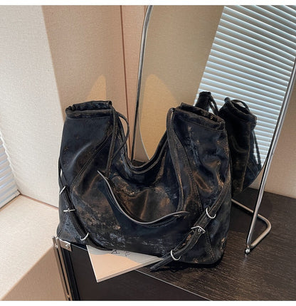 Retro Large Capacity Bag Women's Casual Shoulder Bag