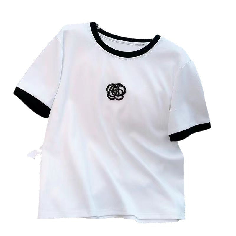 Fashionable And Youthful Wide-leg Pants Two-piece Set