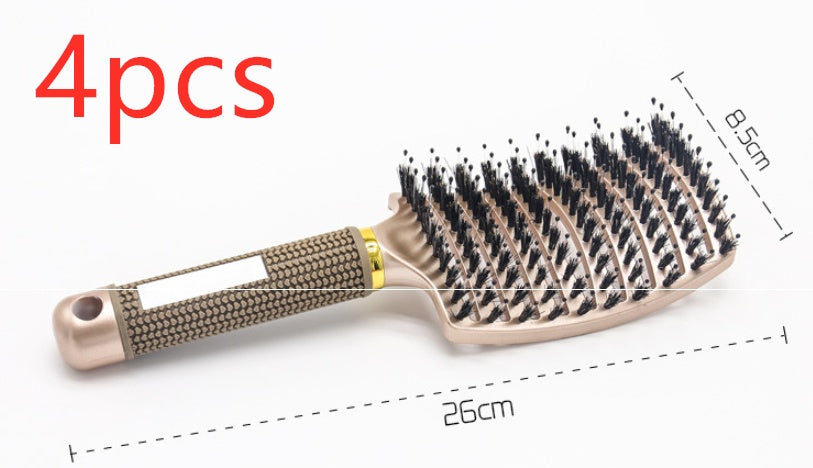 Hairbrush Anti Klit Brushy Haarborstel Women Detangler Hair Brush Bristle Nylon Scalp Massage  Teaser Hair Brush Comb - SD & CO.