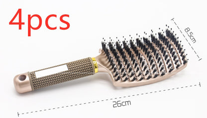 Hairbrush Anti Klit Brushy Haarborstel Women Detangler Hair Brush Bristle Nylon Scalp Massage  Teaser Hair Brush Comb - SD & CO.