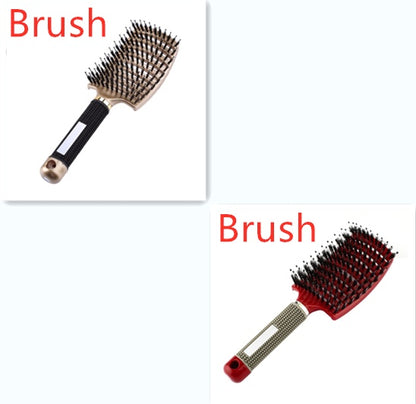 Hairbrush Anti Klit Brushy Haarborstel Women Detangler Hair Brush Bristle Nylon Scalp Massage  Teaser Hair Brush Comb - SD & CO.