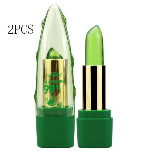Aloe Vera Gel Color Changing Lipstick Gloss  Moisturizer Anti-drying Desalination Fine-grain Lip Blam Care - SD & CO.