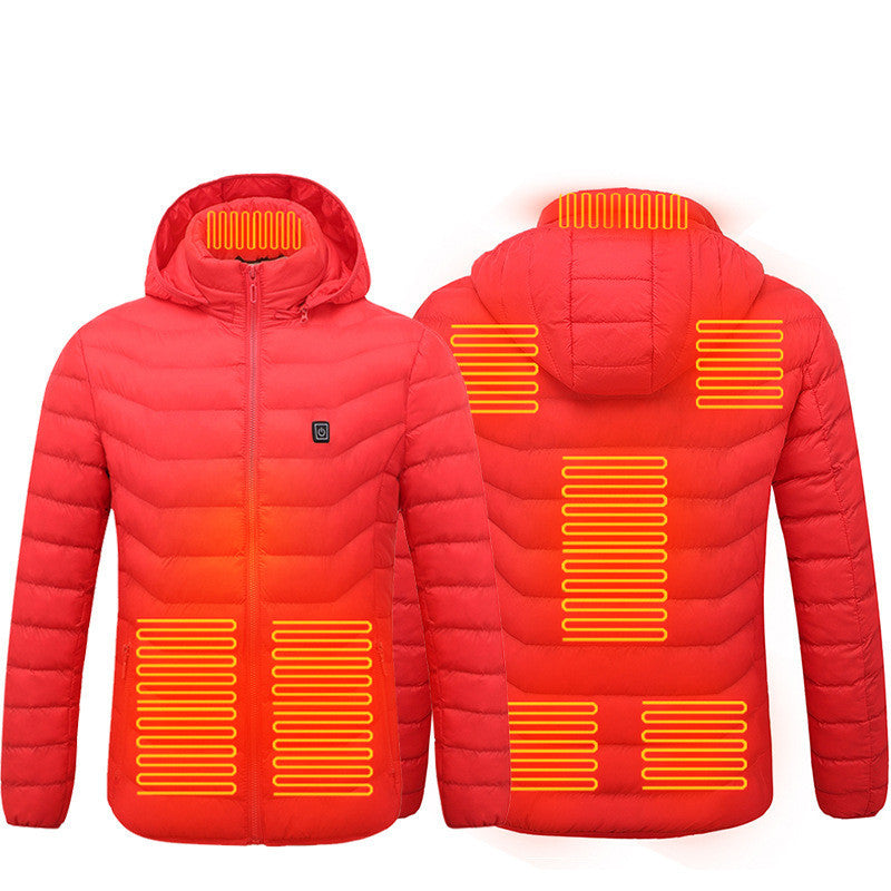 New Heated Jacket Coat USB Electric Jacket Cotton Coat Heater Thermal Clothing Heating Vest Men's Clothes Winter - SD & CO.