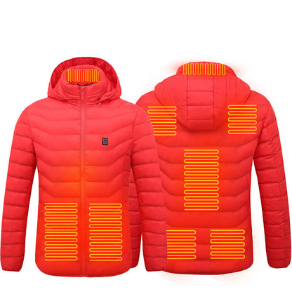 New Heated Jacket Coat USB Electric Jacket Cotton Coat Heater Thermal Clothing Heating Vest Men's Clothes Winter - SD & CO.