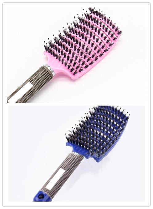 Hairbrush Anti Klit Brushy Haarborstel Women Detangler Hair Brush Bristle Nylon Scalp Massage  Teaser Hair Brush Comb - SD & CO.