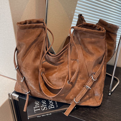 Retro Large Capacity Bag Women's Casual Shoulder Bag