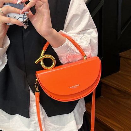 Fashion Box Saddle Bag High-grade Handbag