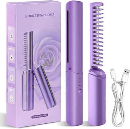 Portable Mini Hair Straightener Comb.