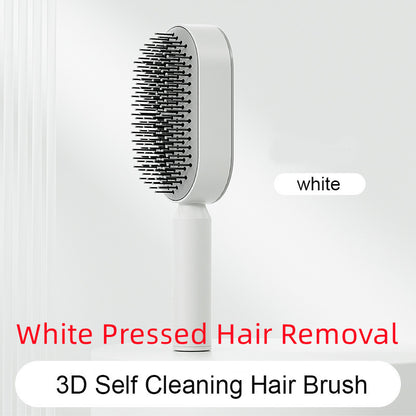 Self Cleaning Hair Brush For Women One-key Cleaning Hair Loss Airbag Massage Scalp Comb Anti-Static Hairbrush - SD & CO.