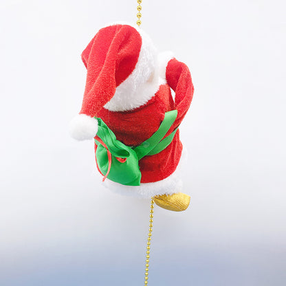 Climbing Beads Santa Claus Climbing Stairs Santa Claus Electric Christmas Window Decoration Supplies Christmas Toys