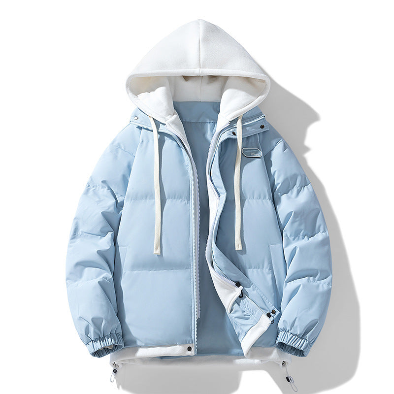 Two-Layer Hooded Puffer Jacket