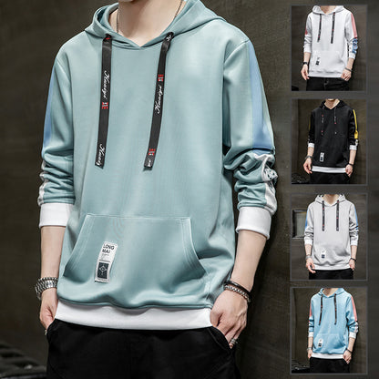 Colorblock Streetwear Pullover Hoodie
