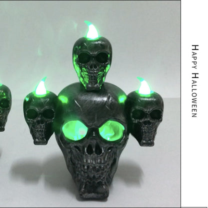 Copy of Halloween Skull with Lamp Decoration Halloween Decoration Smoke Skull Candle Lamp