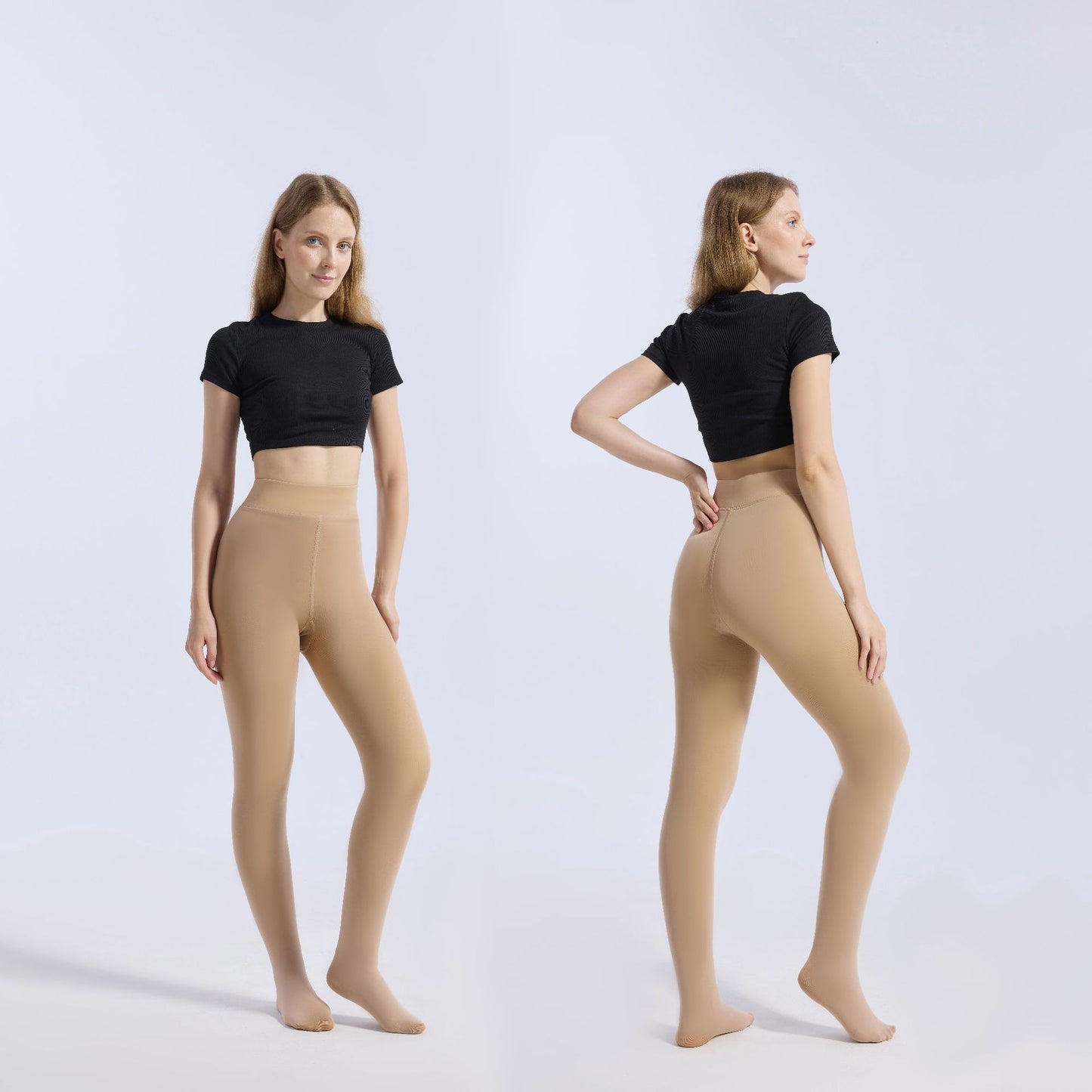 Copy of Women's jumpsuit black translucent pantyhose tight fitting and hip lifting one-piece pants