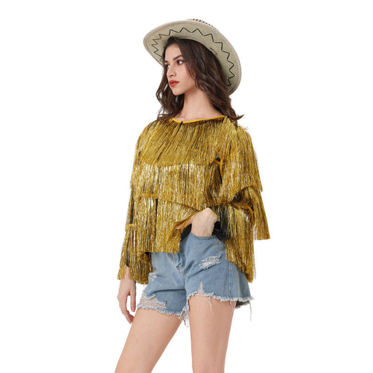 Tassel Long Sleeve Springsummer Cardigan Jacket - SD & CO.