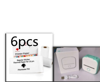 Portable Mini Thermal Label Printer Home Photo Printer Student Wrong Question Printer Bluetooth-compatible Mini Label Printer Price Tag - SD & CO.