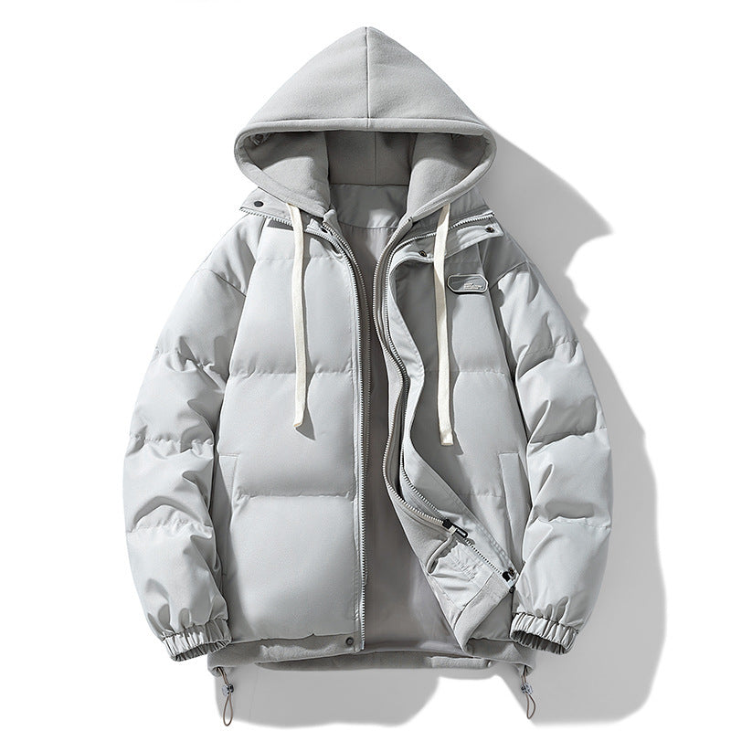 Two-Layer Hooded Puffer Jacket