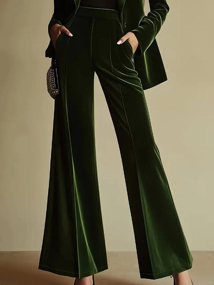 Autumn And Winter Fashion Temperament High-end Goddess Flared Pants