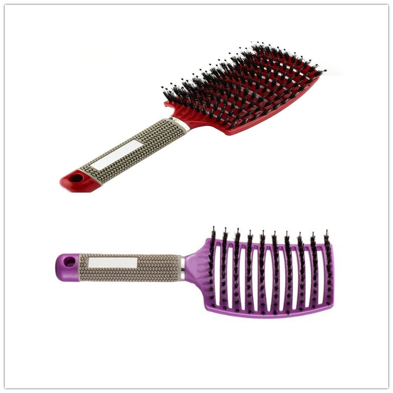 Hairbrush Anti Klit Brushy Haarborstel Women Detangler Hair Brush Bristle Nylon Scalp Massage  Teaser Hair Brush Comb - SD & CO.