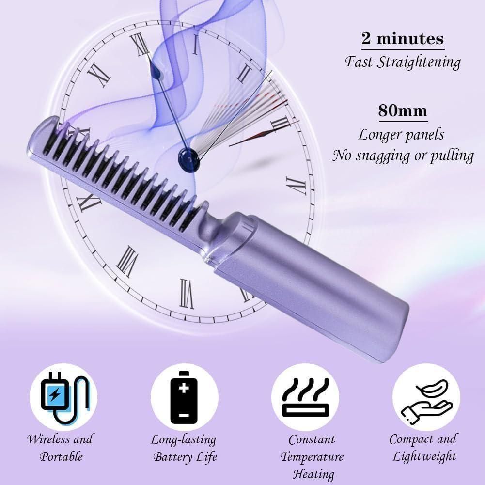Portable Mini Hair Straightener Comb.