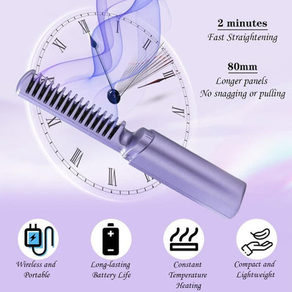 Portable Mini Hair Straightener Comb.