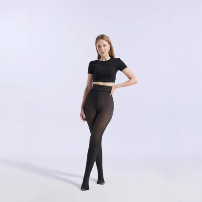 Copy of Women's jumpsuit black translucent pantyhose tight fitting and hip lifting one-piece pants