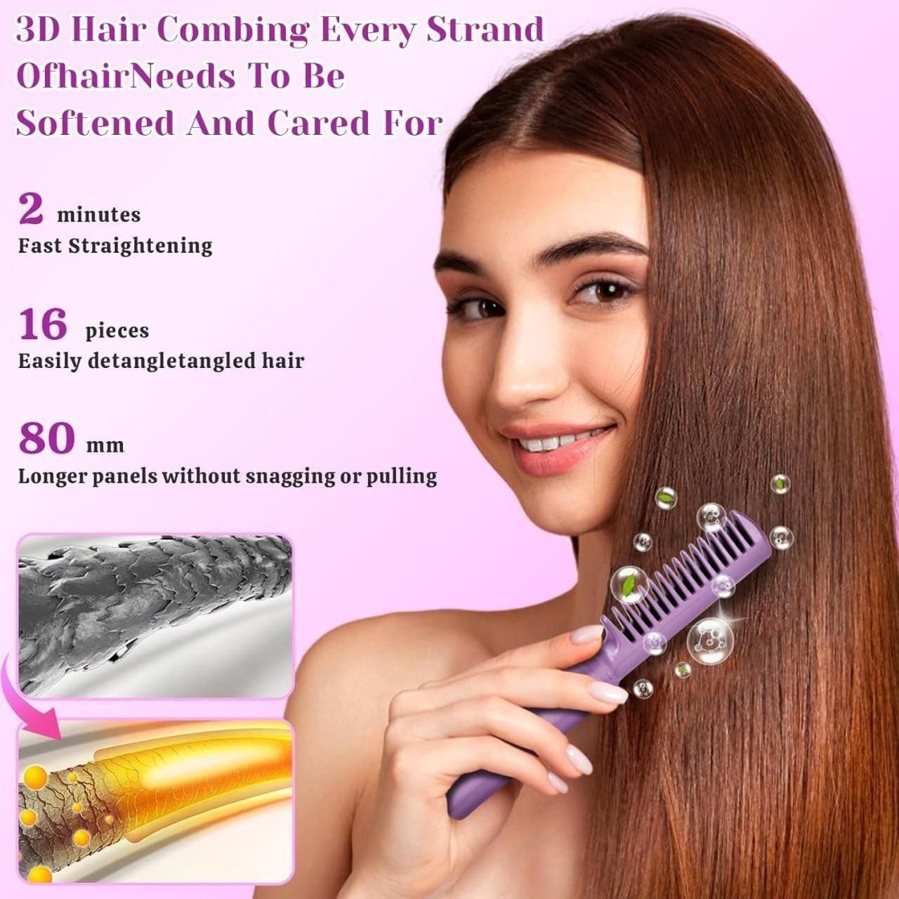 Portable Mini Hair Straightener Comb.