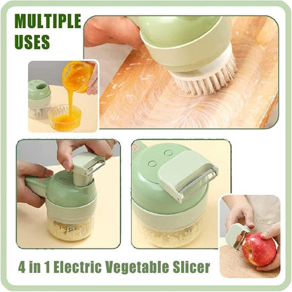 4 in 1 Portable Electric Vegetable Cutter Set 1