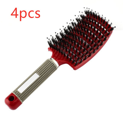 Hairbrush Anti Klit Brushy Haarborstel Women Detangler Hair Brush Bristle Nylon Scalp Massage  Teaser Hair Brush Comb - SD & CO.