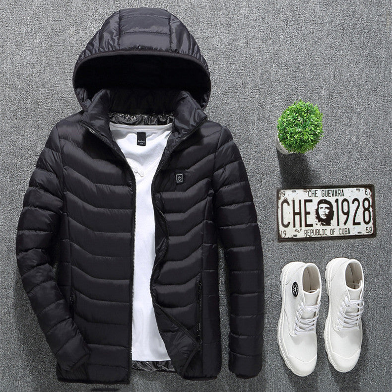 New Heated Jacket Coat USB Electric Jacket Cotton Coat Heater Thermal Clothing Heating Vest Men's Clothes Winter - SD & CO.