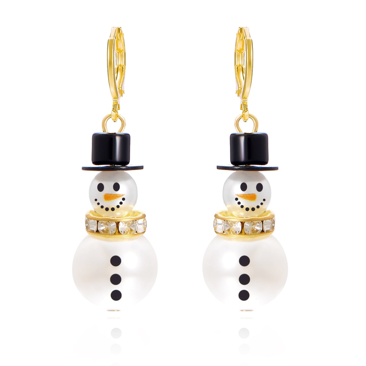 Women's Fashion Christmas Snowman Pendant Earrings