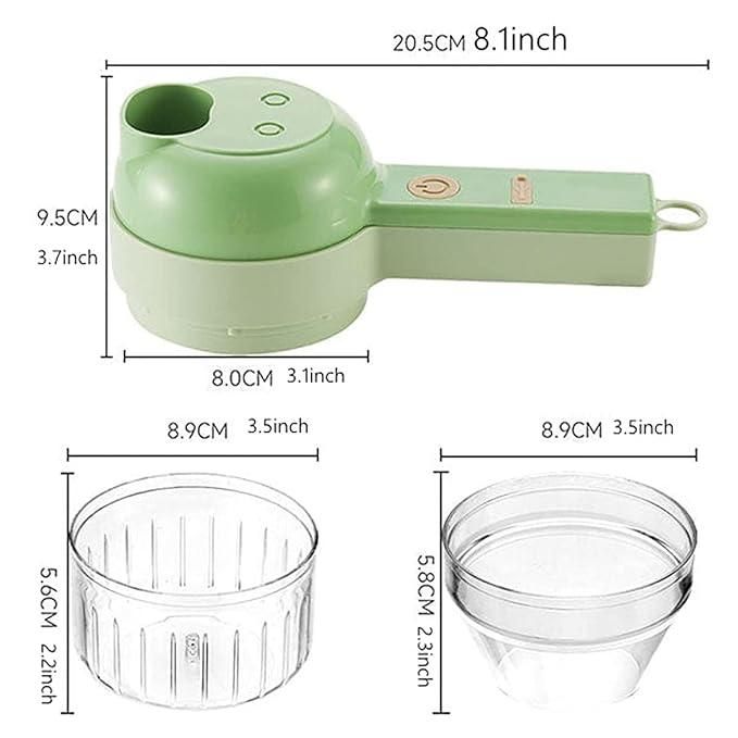 4 in 1 Portable Electric Vegetable Cutter Set 1