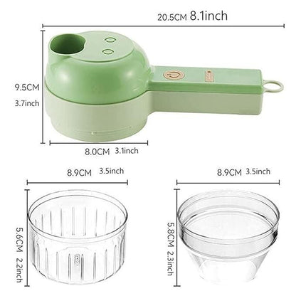 4 in 1 Portable Electric Vegetable Cutter Set 1