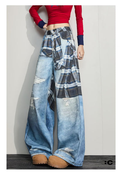 High Street Wide-leg Loose Couple Casual Pants