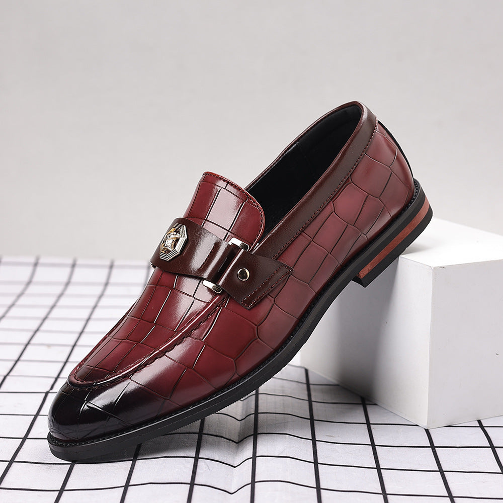 Men's Plus Size Plaid Casual Loafers