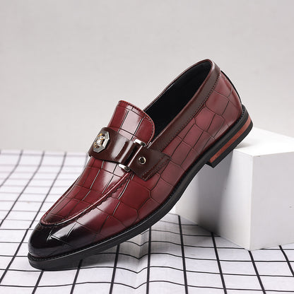 Men's Plus Size Plaid Casual Loafers