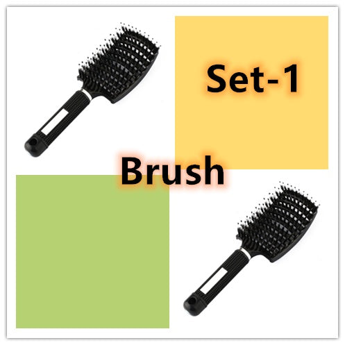 Hairbrush Anti Klit Brushy Haarborstel Women Detangler Hair Brush Bristle Nylon Scalp Massage  Teaser Hair Brush Comb - SD & CO.