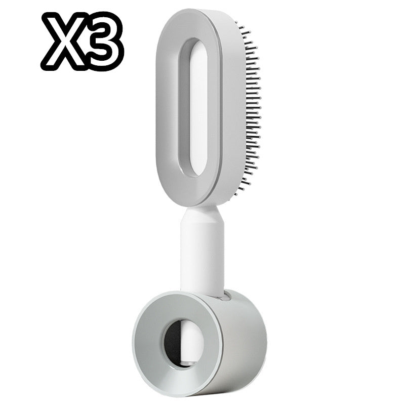 Self Cleaning Hair Brush For Women One-key Cleaning Hair Loss Airbag Massage Scalp Comb Anti-Static Hairbrush - SD & CO.
