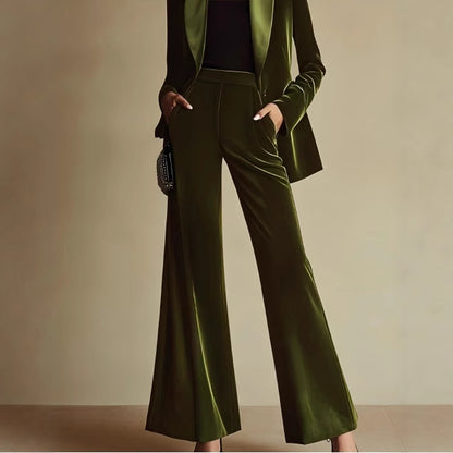 Autumn And Winter Fashion Temperament High-end Goddess Flared Pants
