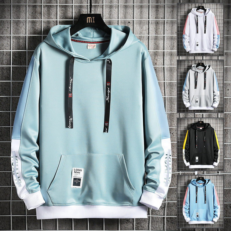 Colorblock Streetwear Pullover Hoodie