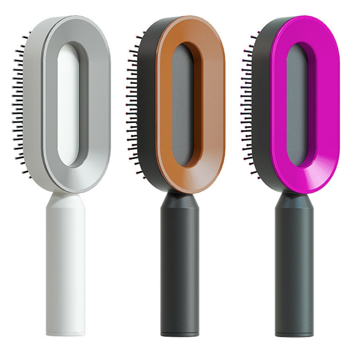 Self Cleaning Hair Brush For Women One-key Cleaning Hair Loss Airbag Massage Scalp Comb Anti-Static Hairbrush - SD & CO.