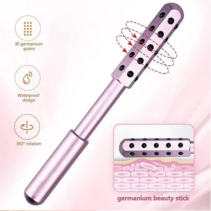 30 Germanium Beauty Stick Massage Beauty Stick Facial Roller Face Lift Bar Anti Wrinkle Facial Massager Skin Care Tool Derma Rolling Face Massage Roller Wand - SD & CO.