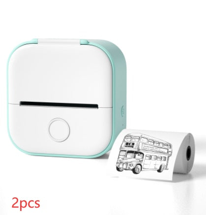 Portable Mini Thermal Label Printer Home Photo Printer Student Wrong Question Printer Bluetooth-compatible Mini Label Printer Price Tag - SD & CO.