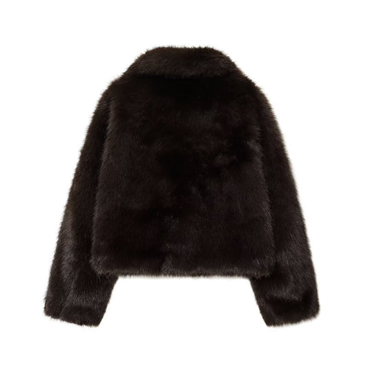 Artificial Fur Short Coat Jacket